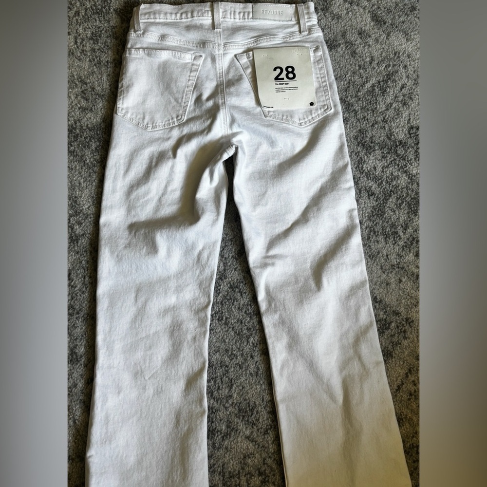 NWT RE/DONE 70s Bootcut Jeans White Size: 28 or Women's 6 - Picture 4 of 8